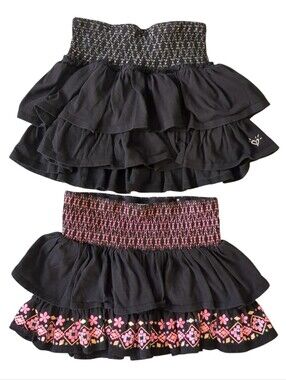 Set Of Girls' Tiered Skorts By Justice (Size 8)